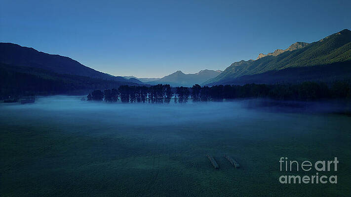 Wall Art featuring the photograph Misty Dawn In Mountain Valley by Thomas Nay