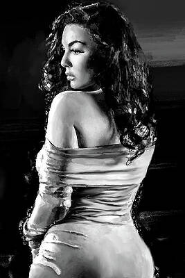 Dramatic Digital Art - 'Mob Wives' Star Natalie DiDonato by Gradify Creations