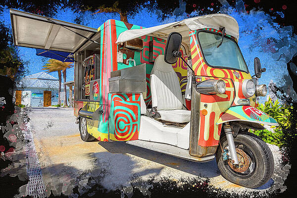 Colorful Tuk-Tuk on a Sunny Day Wall Art