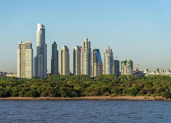 Modern Wall Art featuring the photograph Modern Apartments And Offices Of Puerto Madero In Buenos Aires by Steven Heap