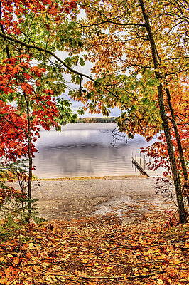 Wall Art featuring the photograph Moen Lake - 5 by Dale Kauzlaric