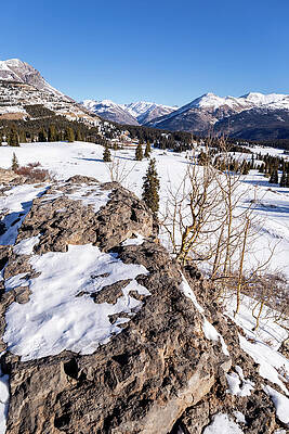 Rock Wall Art featuring the photograph Molas Pass In Winter by Craig A Walker
