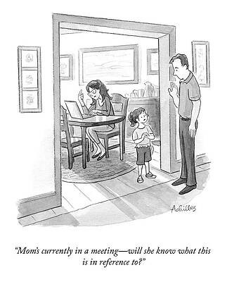 Family Humor in Home Office Drawing