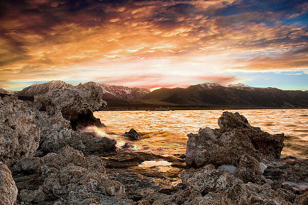 Sunset Photograph - Mono Lake's Puddle Reflection by American Landscapes
