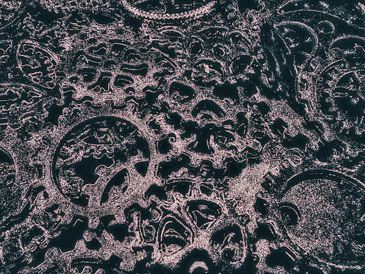 Abstract Photograph - Monochrome Gears by Bruce Block
