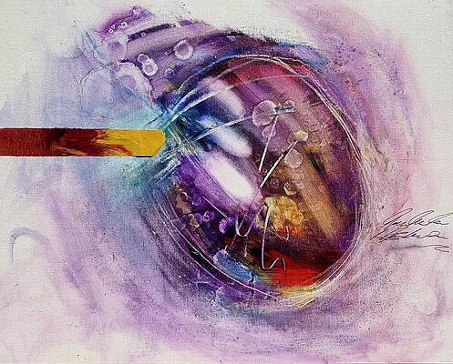 Color Wall Art featuring the painting Monocle Nuance by Rodney Frederickson