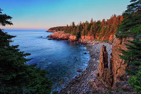 Maine Wall Art featuring the photograph Monument Cove, Acadia NP by Jeff Sinon