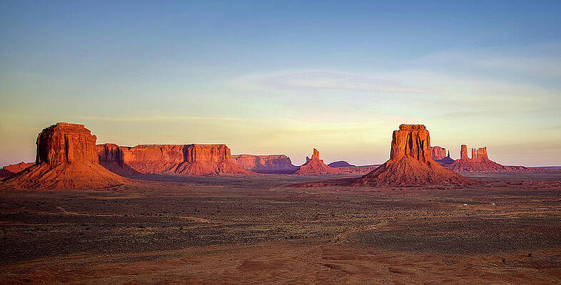 Monument Valley at Sunset Wall Art