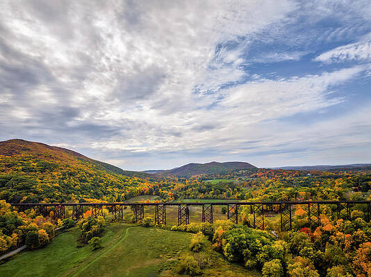 Country Photograph - Moodna Viaduct Aerial by Susan Candelario