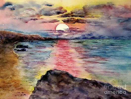 Wall Art featuring the painting Moody Yet Magical by Eileen Kelly