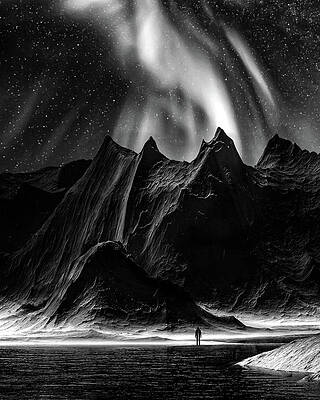 Mystical Mountain Glow Photograph