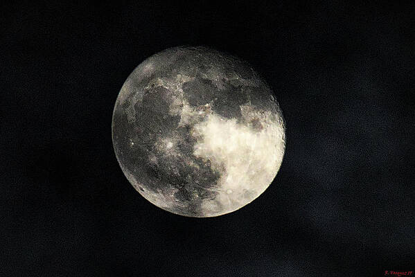 Sky Wall Art featuring the photograph Moon In Clouds by Rene Vasquez