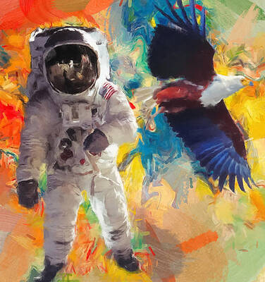 Painting - Moon Landing by Gary Arnold