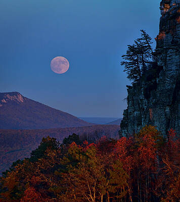 Photograph - Moon Over Hanging Rock by Marshall Hurley