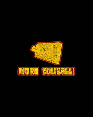 80s Wall Art featuring the digital art More Cowbell by Flippin Sweet Gear