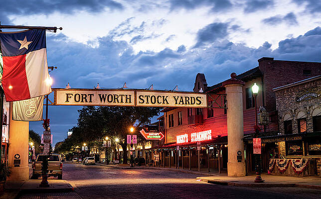 America Photograph - Morning At The Fort Worth Stockyards by David Morefield