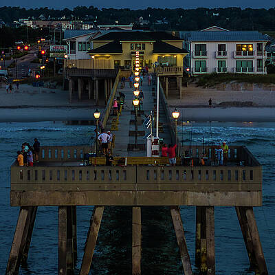 North Carolina Wall Art featuring the photograph Morning Fishing by Oceanic SkyView
