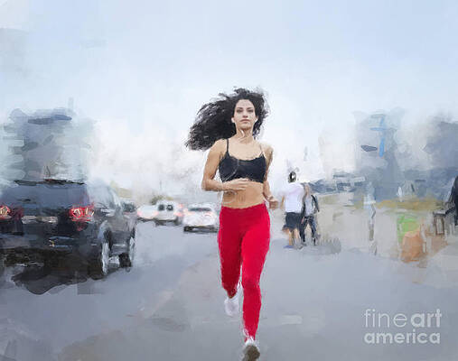 Painting - Morning Jogger by Gary Arnold