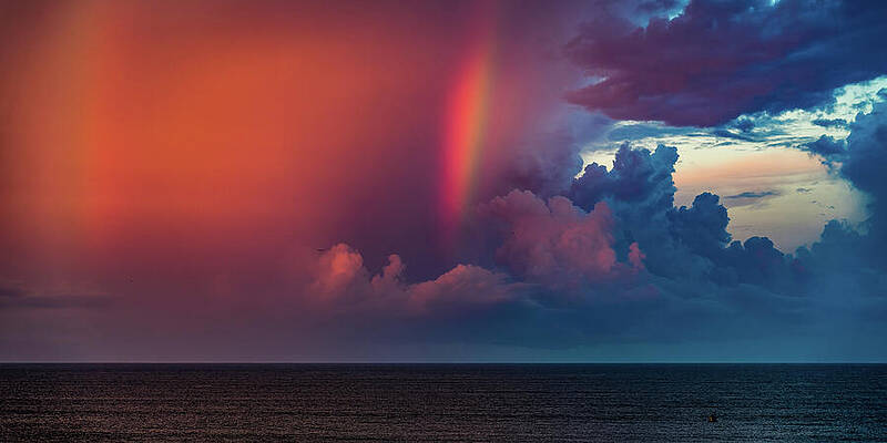 Sky Photograph - Morning Rainbow Mazatlan Mexico by Tommy Farnsworth