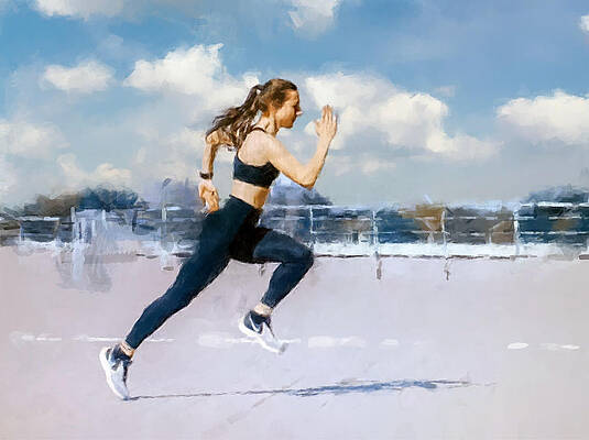 Painting - Morning Run by Gary Arnold