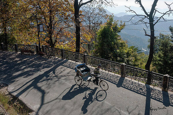 Landscape Wall Art featuring the photograph Morning Shadows, Mussoorie by Sanjay Marathe