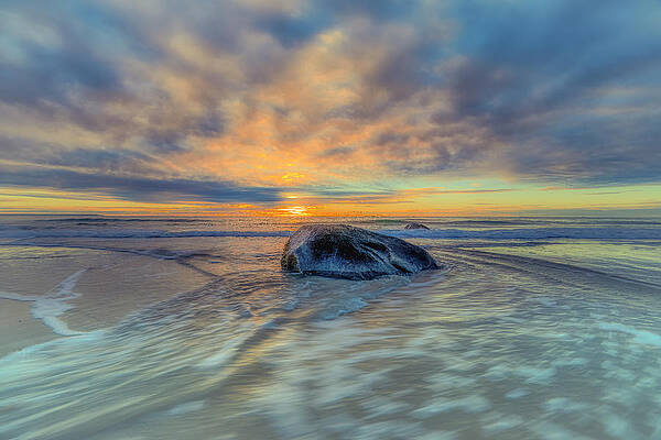 Wall Art featuring the photograph Morning Sky In Wells by Penny Polakoff