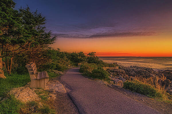 Wall Art featuring the photograph Morning Sky On Marginal Way by Penny Polakoff