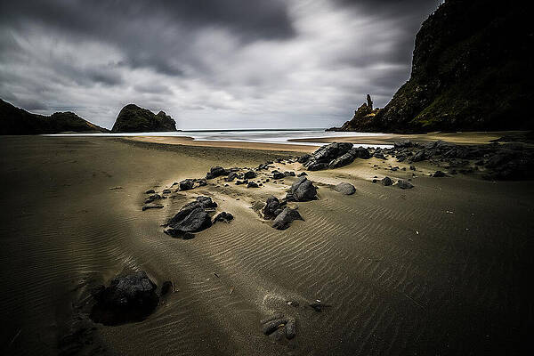 Dramatic Wall Art featuring the photograph Morning Storm Beach by Printed View