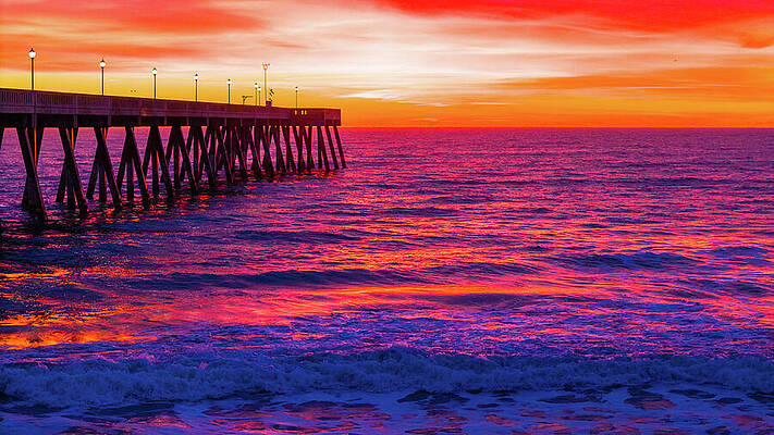 North Carolina Wall Art featuring the photograph Morning Sun by Oceanic SkyView