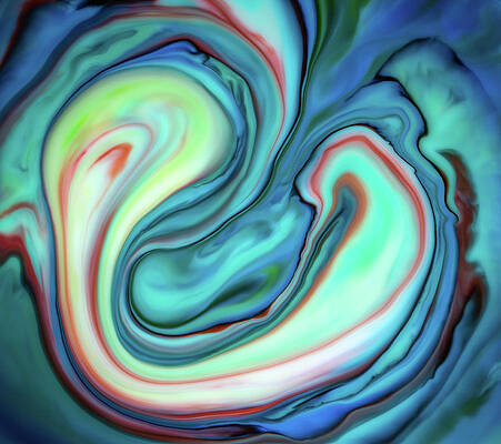 Abstract Wall Art featuring the photograph Morning Turbulence by Elvira Peretsman