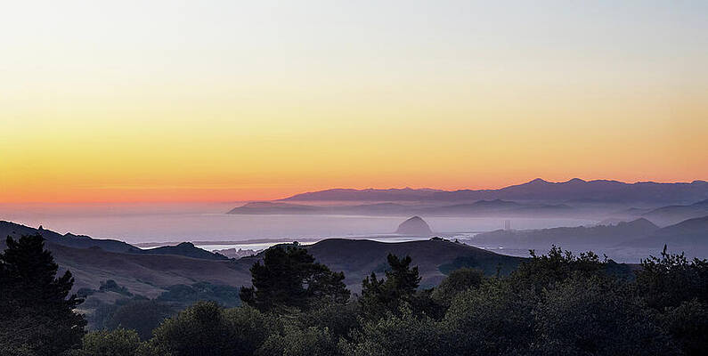 Morro Bay Sunset from the Irish Hills SLO by Joe Schofield