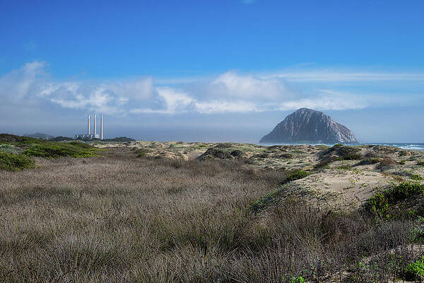 Morro Rock looking over Sand Dunes by Matthew DeGrushe