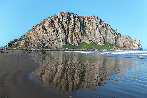 Wall Art featuring the photograph Morro Rock Reflection by Matthew DeGrushe