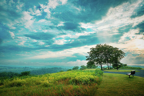 Sunrise Wall Art featuring the photograph Mostly Cloudy On The Valley by Jason Fink