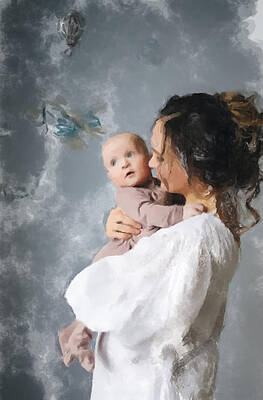 Painting - Mother And Child by Gary Arnold