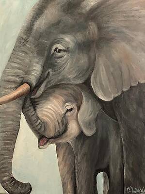 Wall Art featuring the painting Mother's Love by Barbara Landry