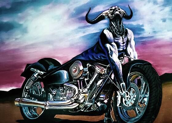 Painting - Motorbeast by David Vincenzi