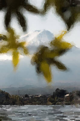 Japan Painting - Mount Fuji And Lake by Gary Arnold