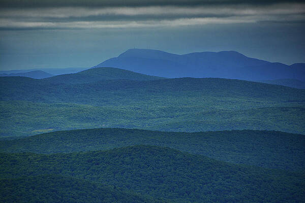 Mount Greylock And Mount Saddle Ball From Glastenbury Fire Tower 1 Print
