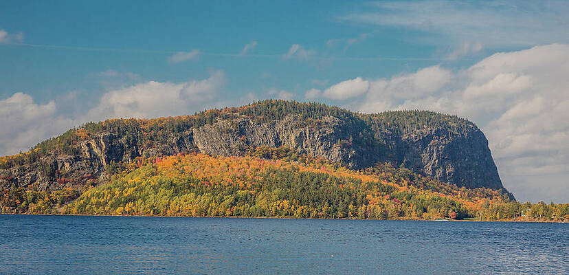 Wall Art featuring the photograph Mount Kineo In Autumn by Dan Sproul