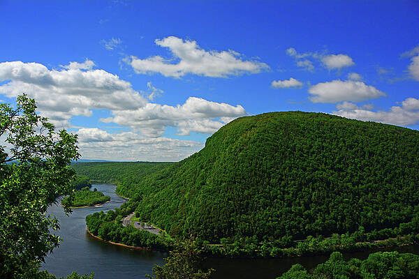 Wall Art featuring the photograph Mount Minsi Spring Green by Raymond Salani III