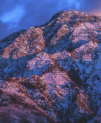 Mountain Photograph - Mount Olympus - Vertical by Abbie Warnock
