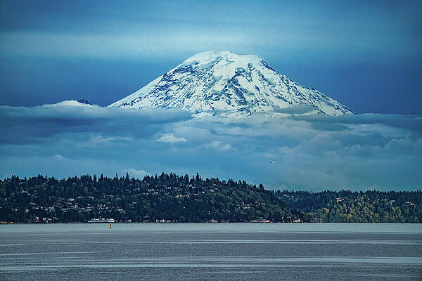 Seattle Wall Art featuring the photograph Mount Rainier Seattle Washington by Tommy Farnsworth