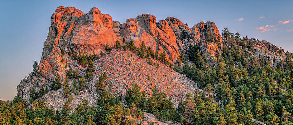 Wall Art featuring the photograph Mount Rushmore Morning by Duane Miller