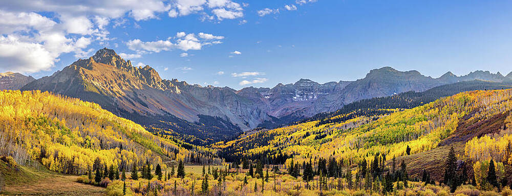 Yellow Wall Art featuring the photograph Mount Sneffels In Colorado by Kevin Schwalbe