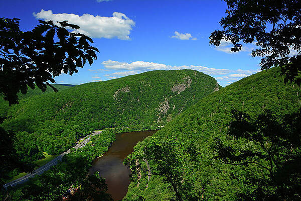 Wall Art featuring the photograph Mount Tammany From Mount Minsi Make The Delaware Water Gap by Raymond Salani III