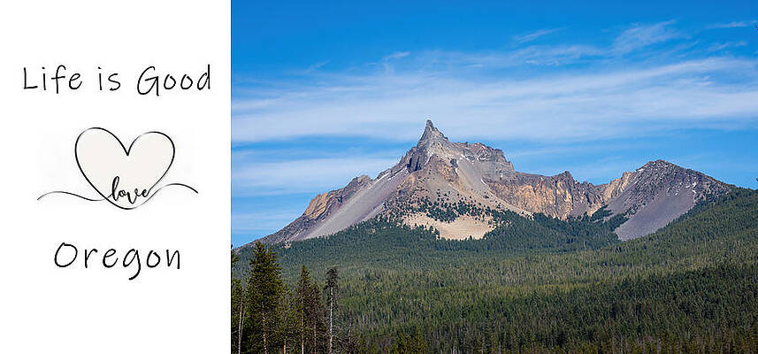 Oregon Photograph - Mount Thielsen Life Is Good by Diane Moller