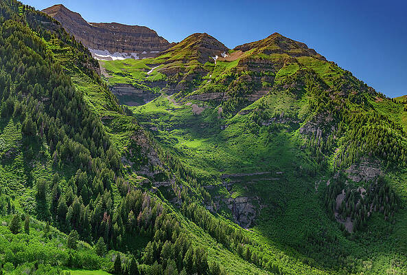 Mountain Photograph - Mount Timpanogos In Summer, Utah by Abbie Warnock