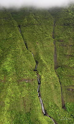Hawaii Photograph - Mount Wai'ale'ale Falls Two by Steven Sparks