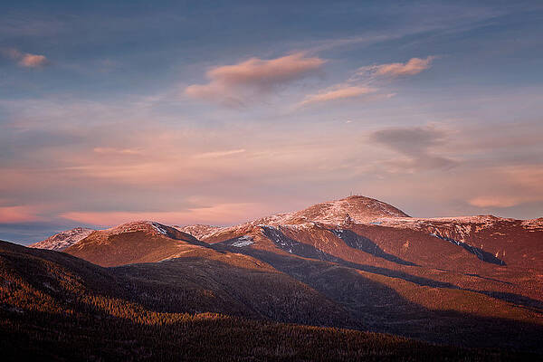 Cloud Wall Art featuring the photograph Mount Washington Hints Of Winter. by Jeff Sinon